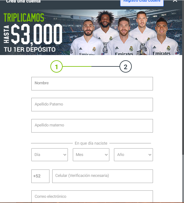 Codere Apuestas Online México