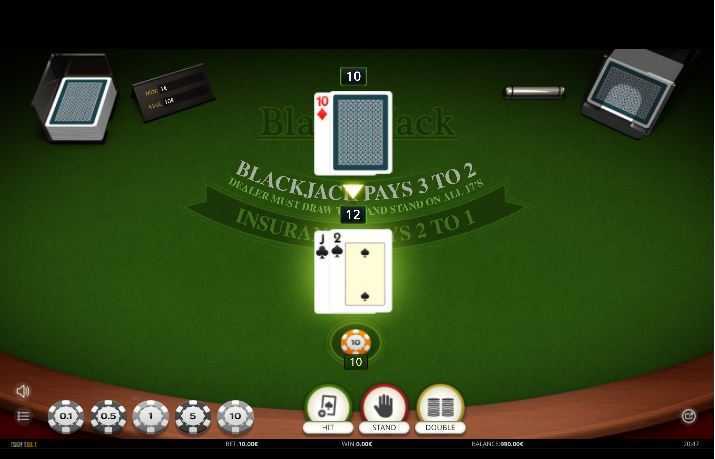 Blackjack one hand de Isoftbet Blackjack one hand de Isoftbet